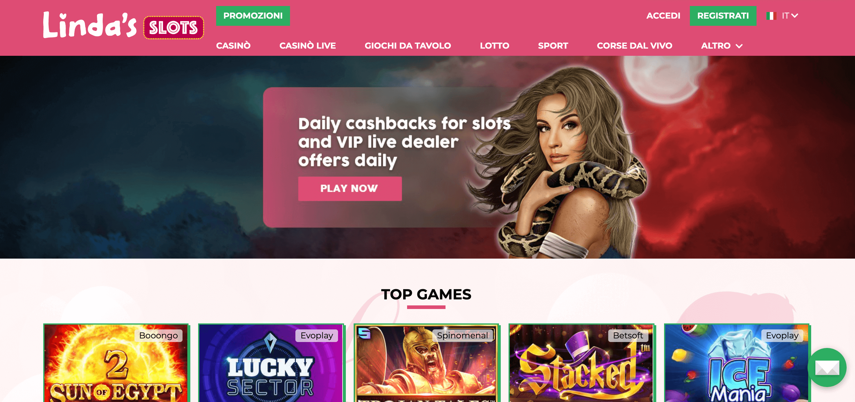 Linda’s Slot Casino e Scommesse Screenshot