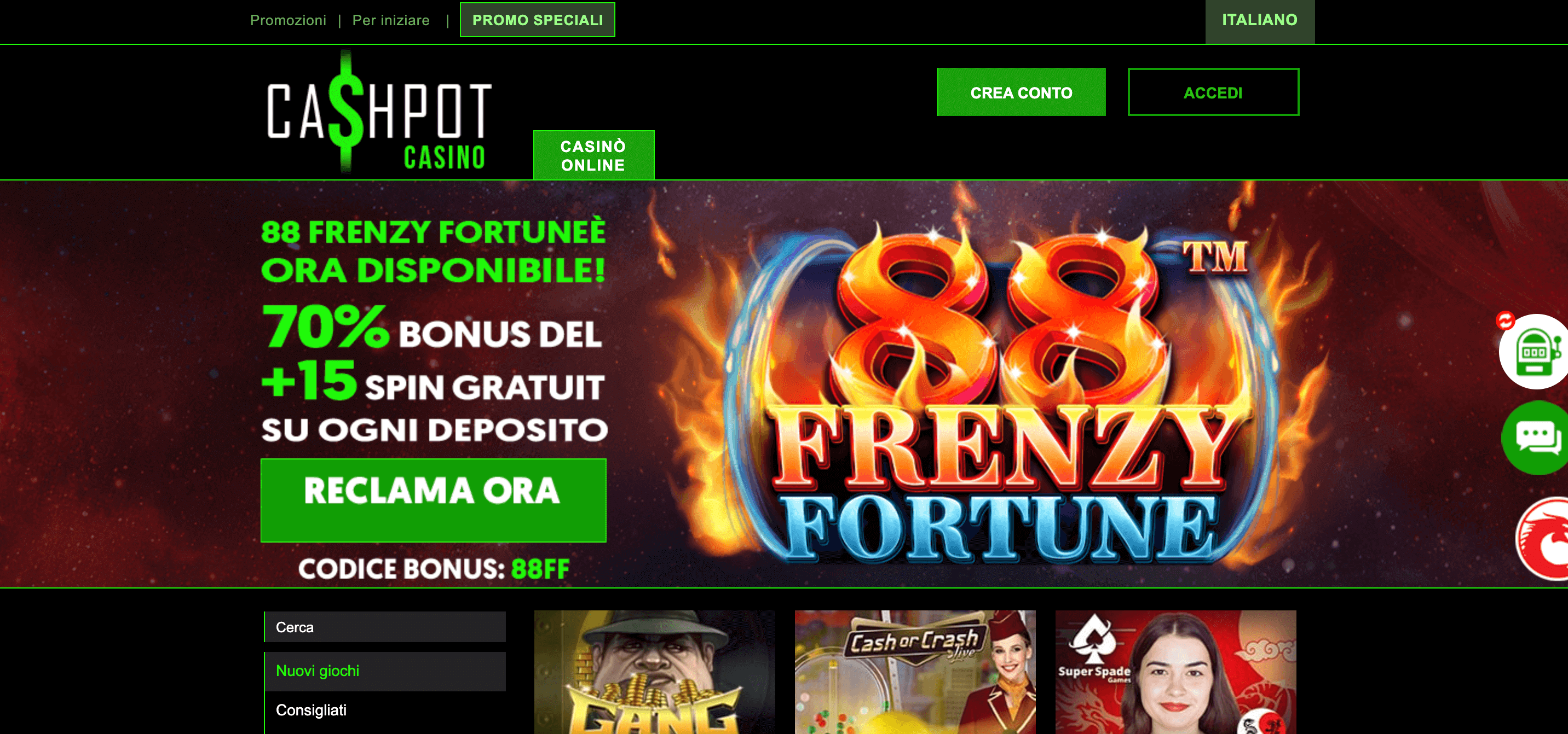 Cashpot Casino Screenshot