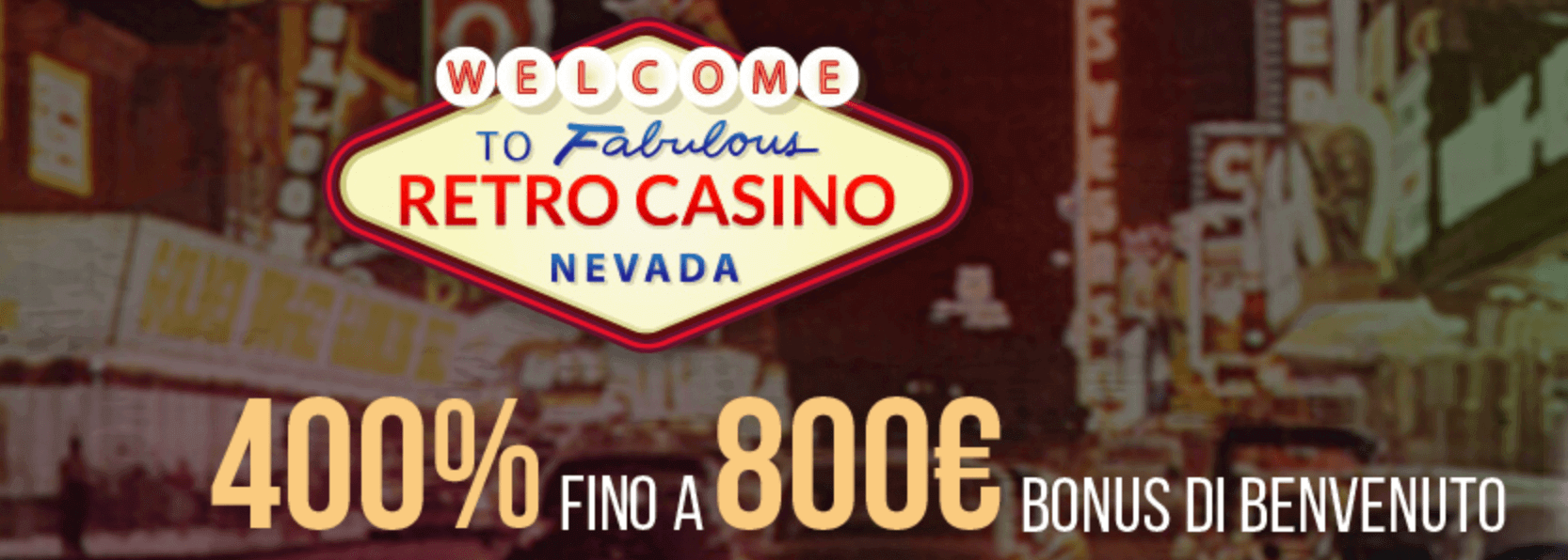 Retro Casino Bonus Benvenuto