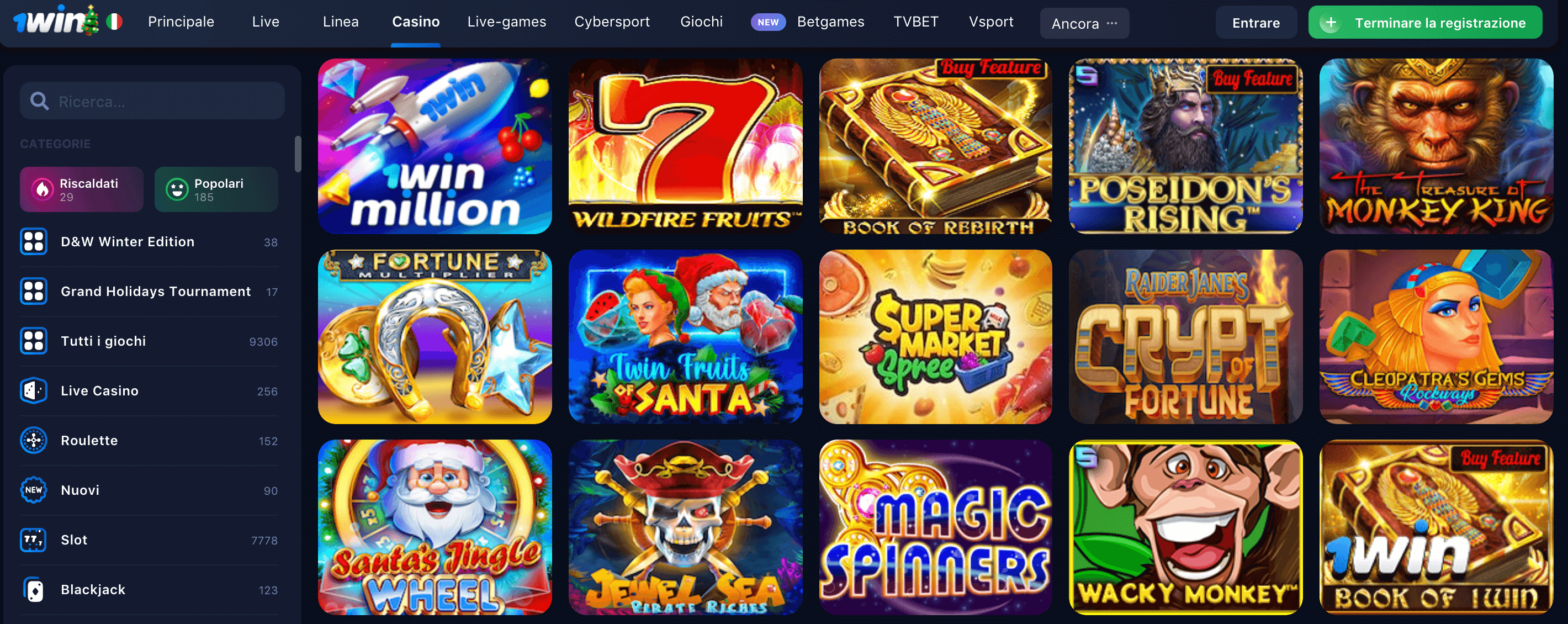 Win unique casino login