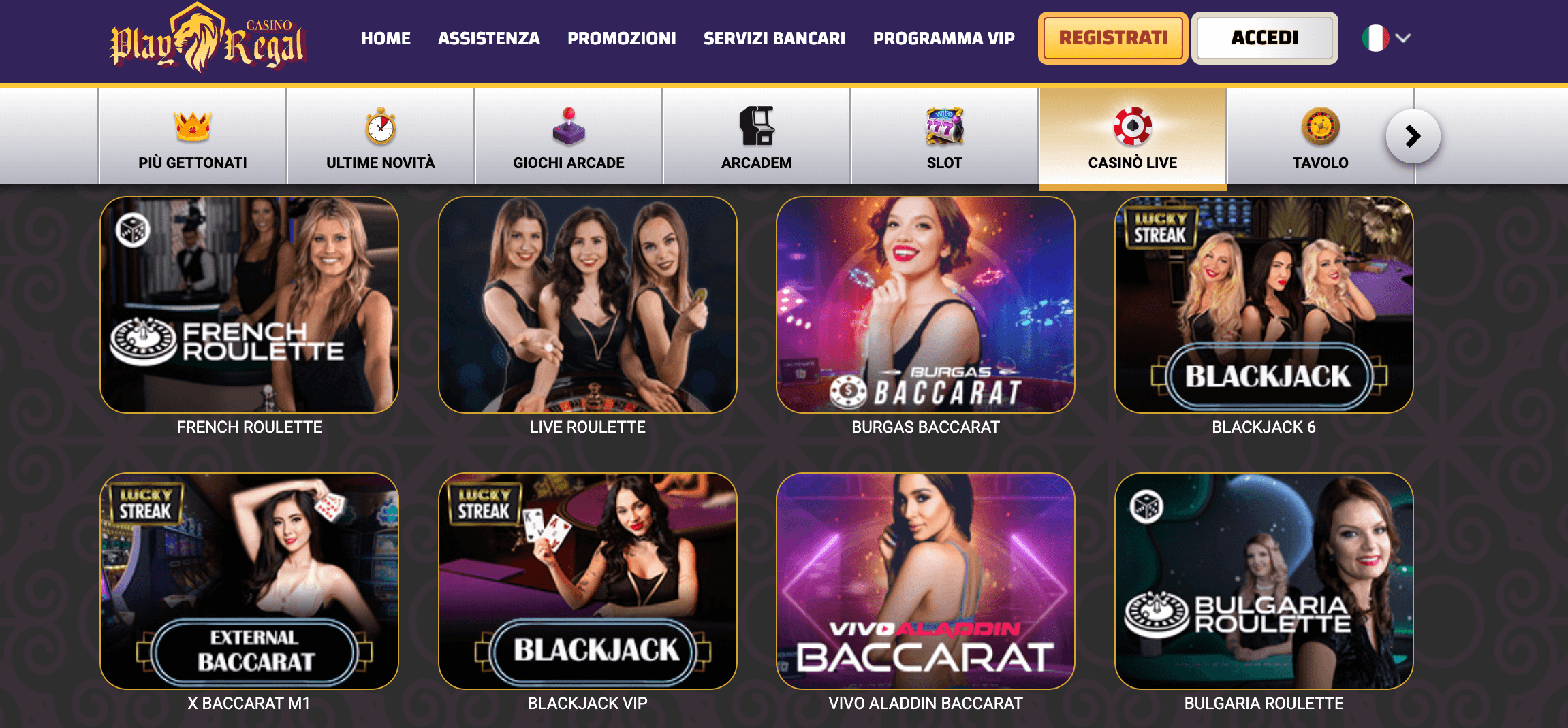 Playregal Casino Slot Live