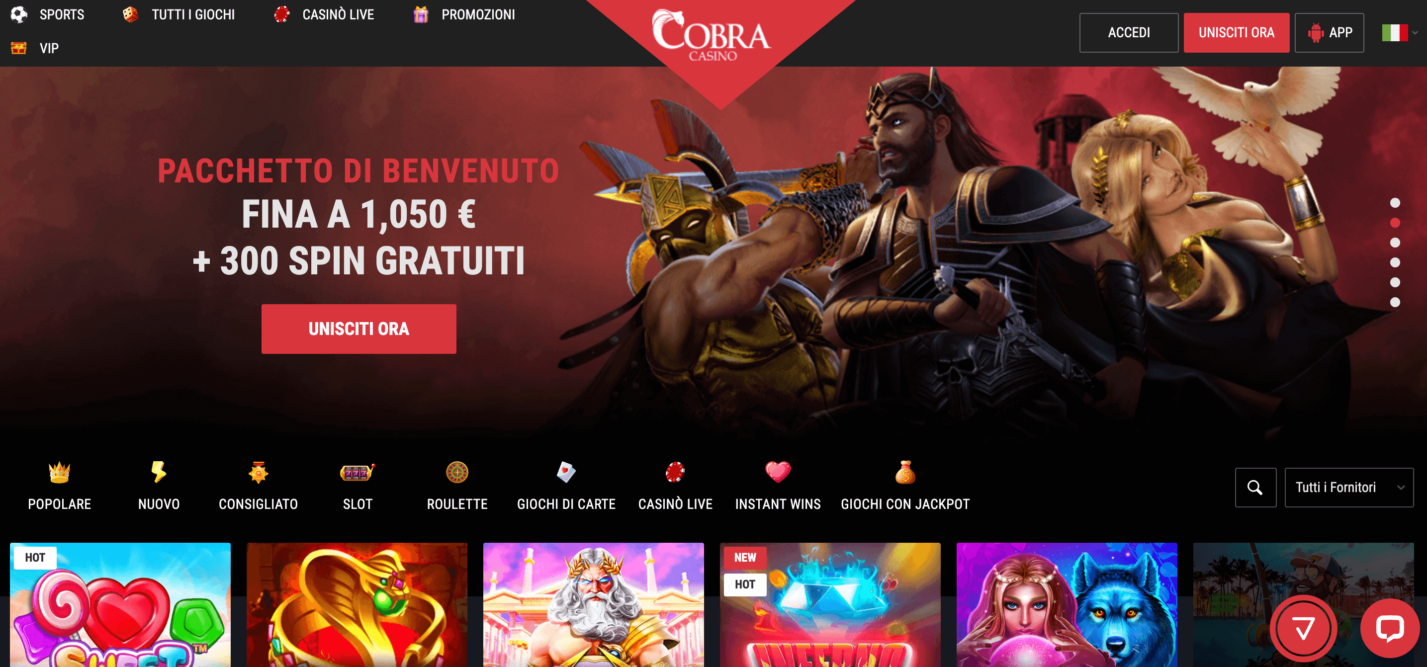 Cobra Casino Home
