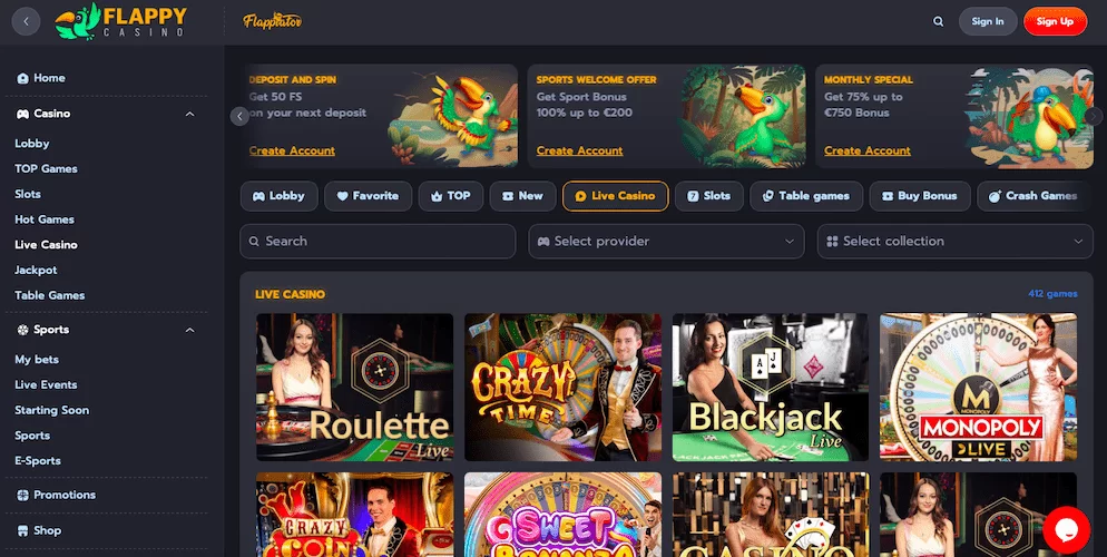 Flappy Casino Screenshot