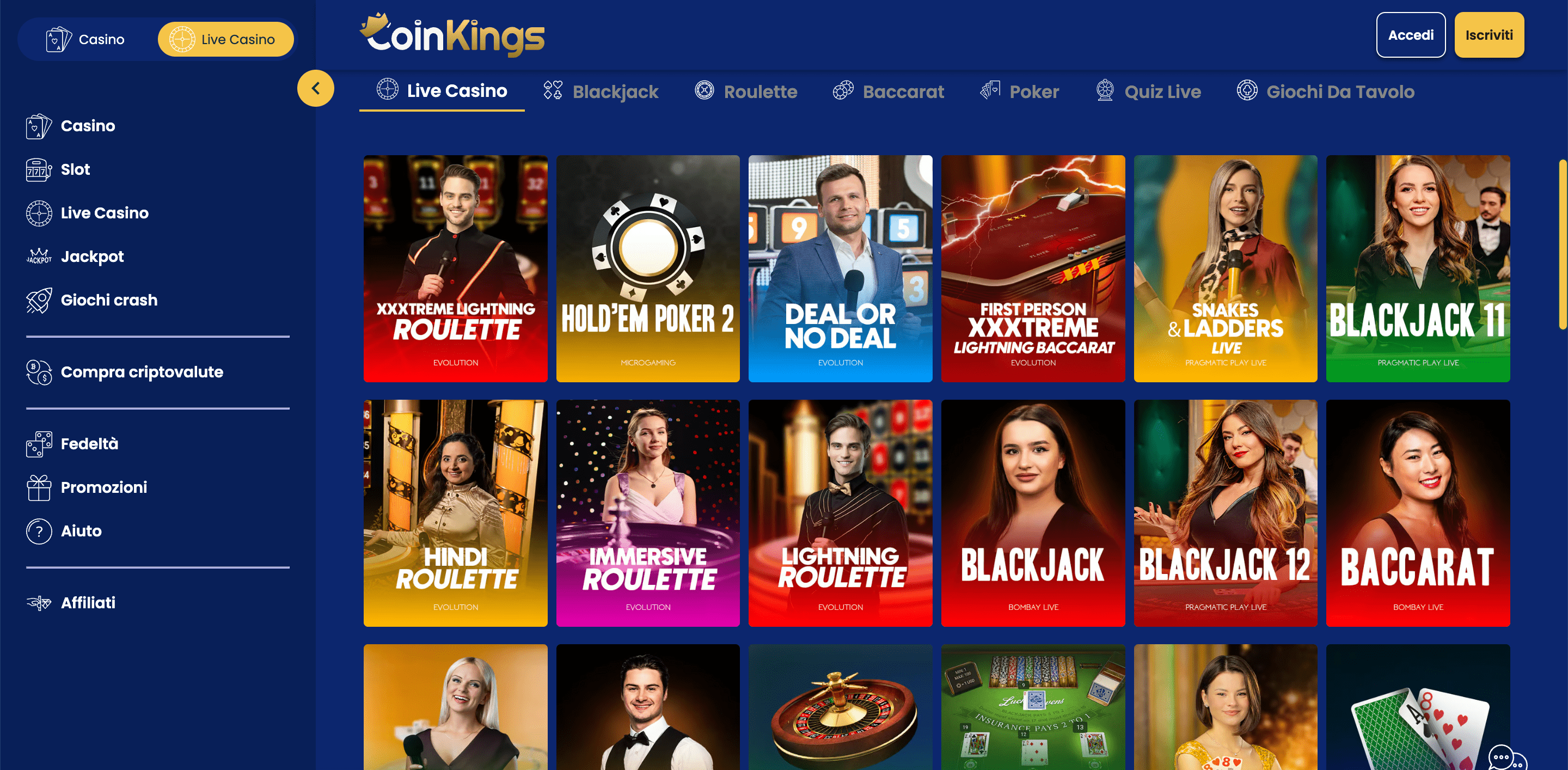 CoinKings Casino Slot Live