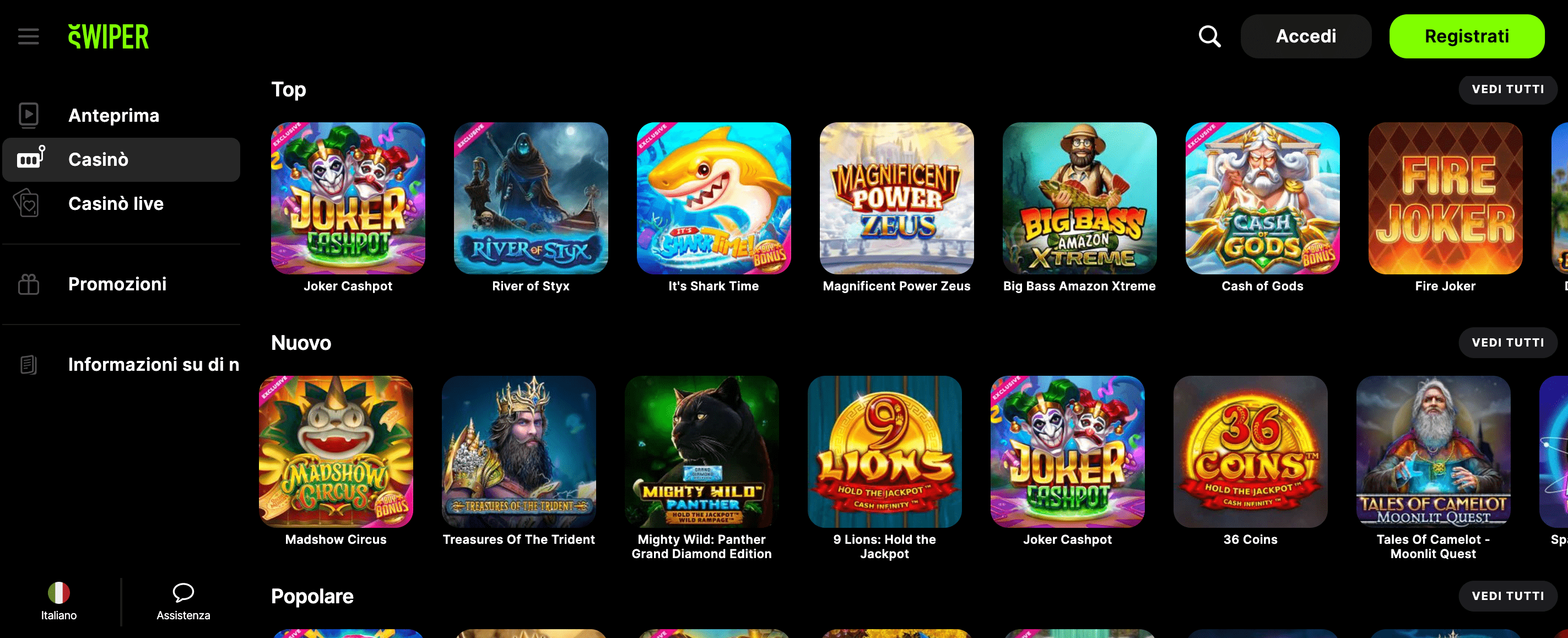 Swiper Casino Slot